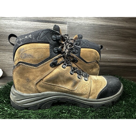 RED WING TRADESMAN 3519 SAFETY TOE LEATHER WORK BOOTS MENS SIZE 11D - Picture 2 of 7